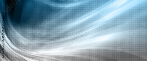 abstract wave background with blue and grey gradient and halftone texture 