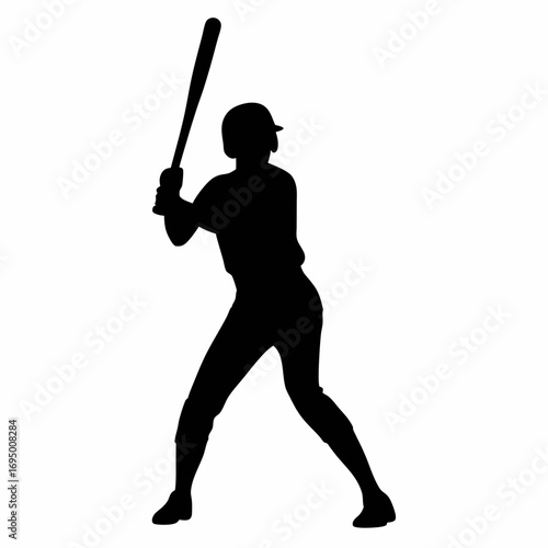 baseball player silhouette