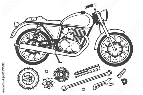 Racing, motorsport and speed Icon set – black silhouette symbols collection. Ideal for motorsport designs, racing events, car repair service graphics
