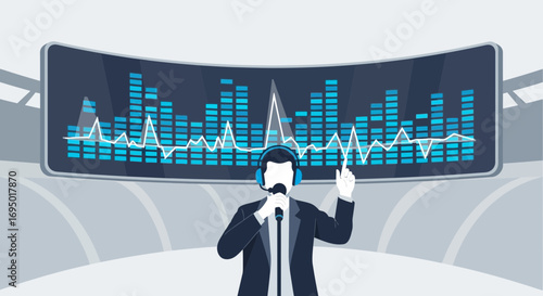 Analyzing Stock Market Trends: A Detailed Presentation of Financial Data with Audio Explanations