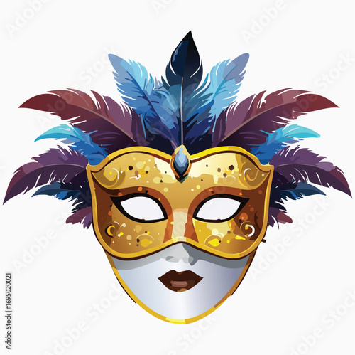 carnival mask vector illustration
