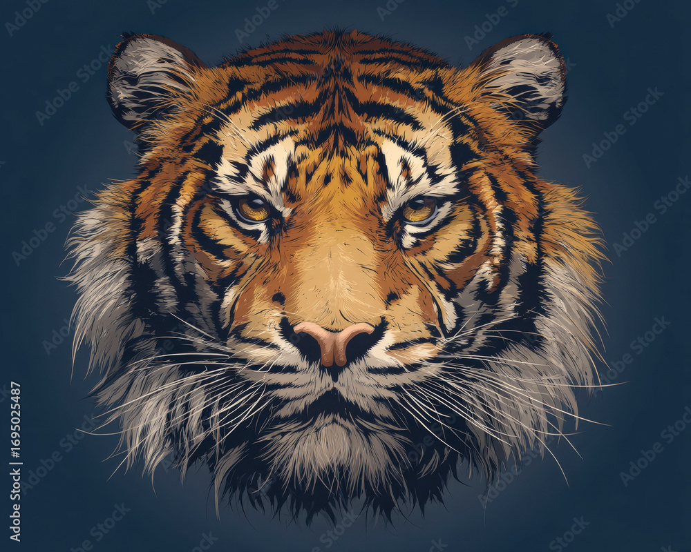Fototapeta premium Tigers head shot