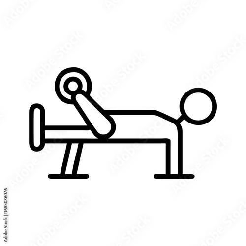 3d graphic of a man symbol on a white background