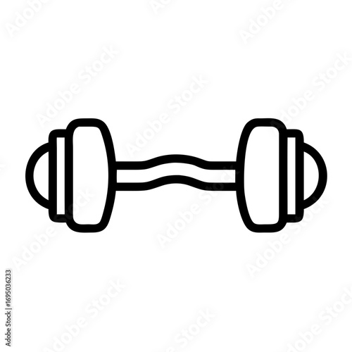 dumbbell isolated on white