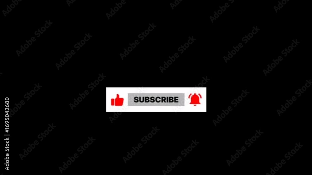 Dynamic animated subscribe button animation with a click cursor and ...