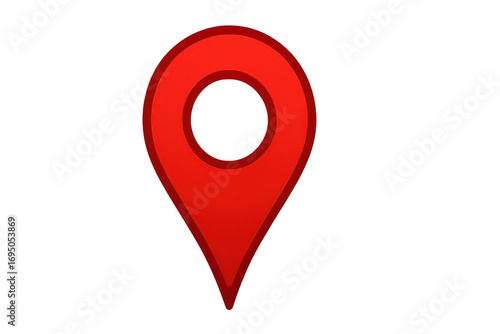 Free Download Vibrant red map pointer location pin symbol isolated on a transparent background - GFXLoad