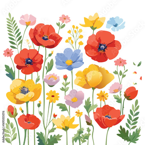 Wallpaper Mural seamless floral pattern Torontodigital.ca