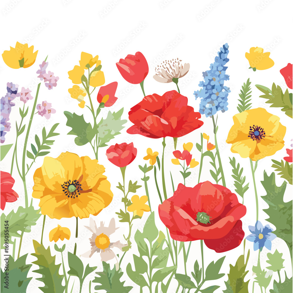 Fototapeta premium seamless floral pattern