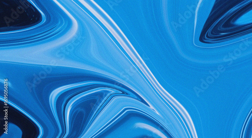 Liquid Blue Abstract. grainy background
