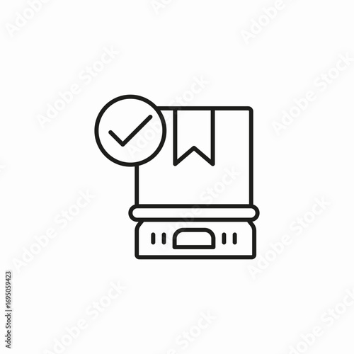 package shipping approved icon sign vector