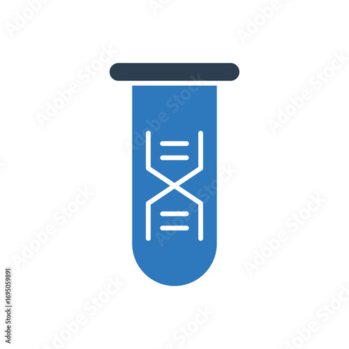 Dna Test Tube Icon