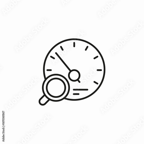 performance speed evaluation icon sign vector