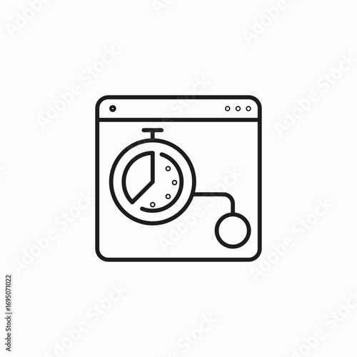 website performance optimization icon sign vector