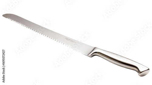 Long, serrated bread knife