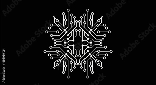 Symmetrical Circuit Board Network Design.