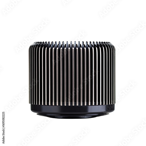 Close-up, Studio Shot of Finned Heat Sink