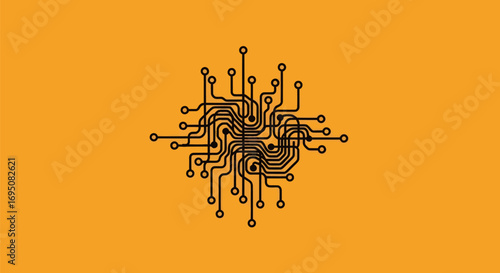 Abstract Circuit Board Design.