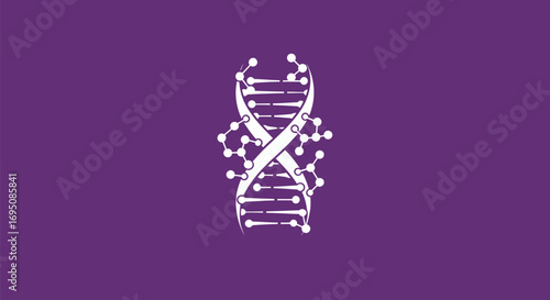 Double Helix DNA Molecular Structure.