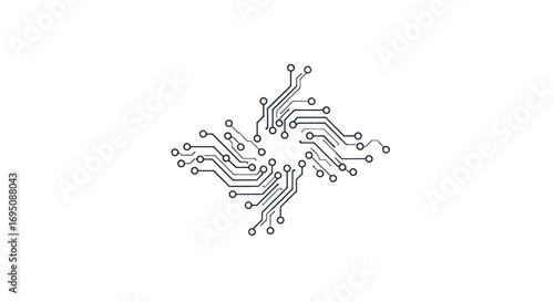 Intricate Circuit Board Design: A Technological Marvel.