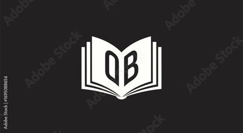 Clean Book Logo Design with DB Initials.