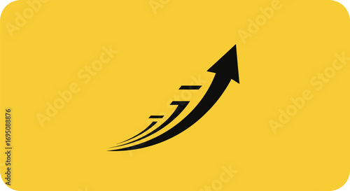 Abstract Arrow Graphic Representing Growth and Success.