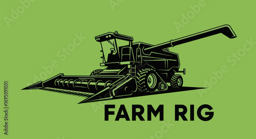 Detailed Illustration of a Farm Rig for Agricultural Purposes.