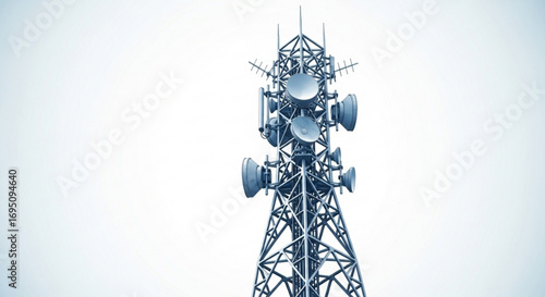 Cell tower communication antenna broadcasting wireless network technology infrastructure design
