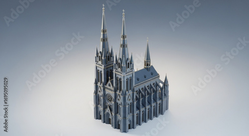Explore gothic architecture cathedral church design and religious building structure illustration art