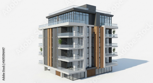 Isometric shopping mall building vector illustration for commercial real estate and retail design concept