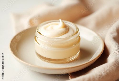 face cream in a glass