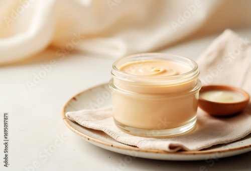face cream in a glass