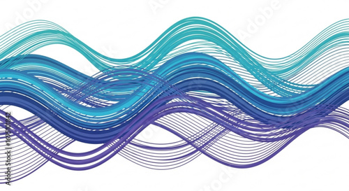 Abstract background with blue and purple wavy lines for modern design projects and presentations
