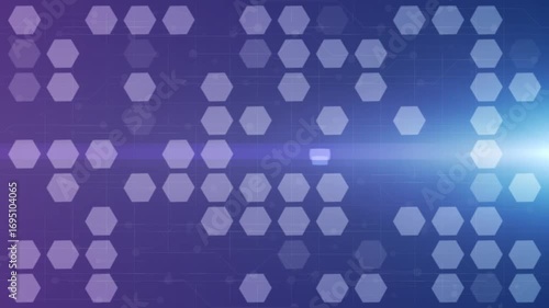 Abstract colorful blue background with stars and glowing bokeh pattern