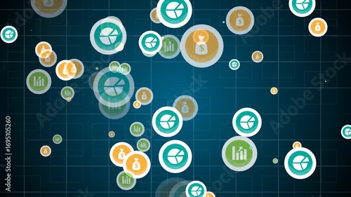 Seamless vector illustration of a social media app with a vibrant easter egg pattern