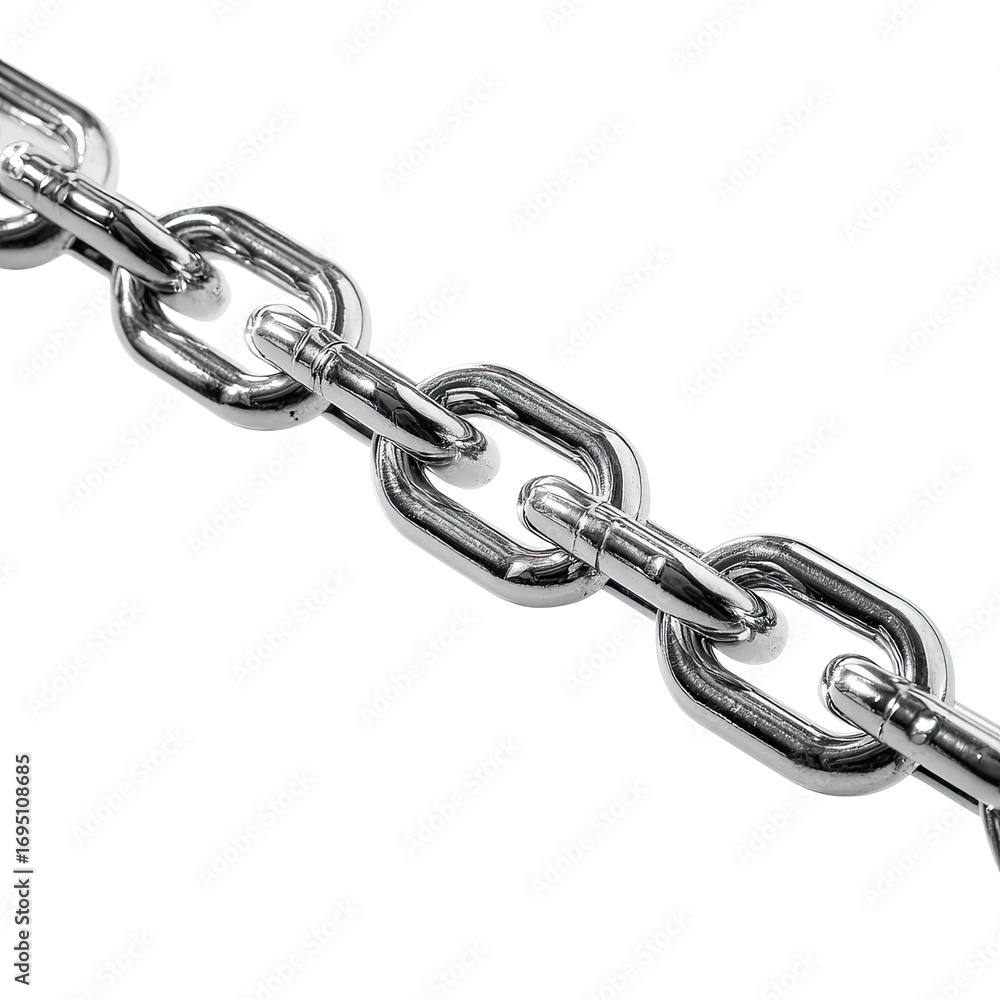 Fototapeta premium Close-up of a metallic chain