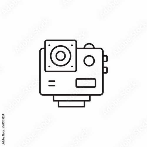 action camera device icon sign vector