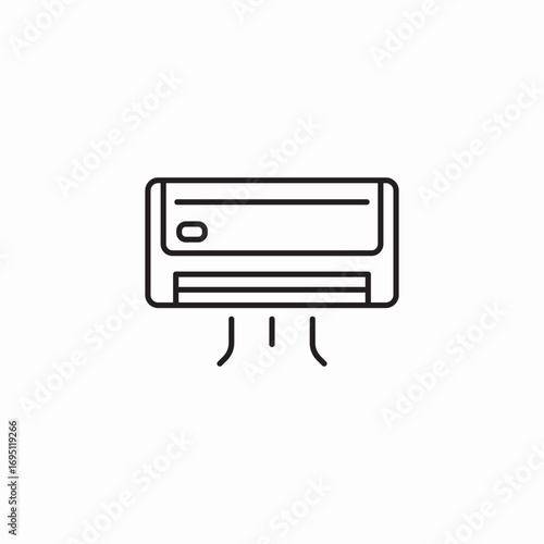 air conditioning unit icon sign vector