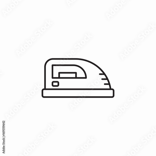 clothes iron steam icon sign vector