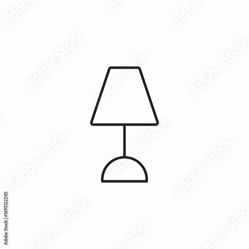 table lamp icon sign vector