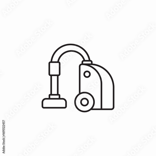 vacuum cleaner appliance icon sign vector