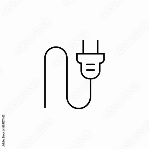 electrical plug icon icon sign vector