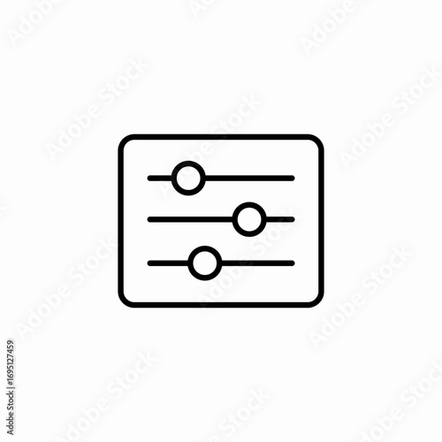 equalizer audio control icon sign vector