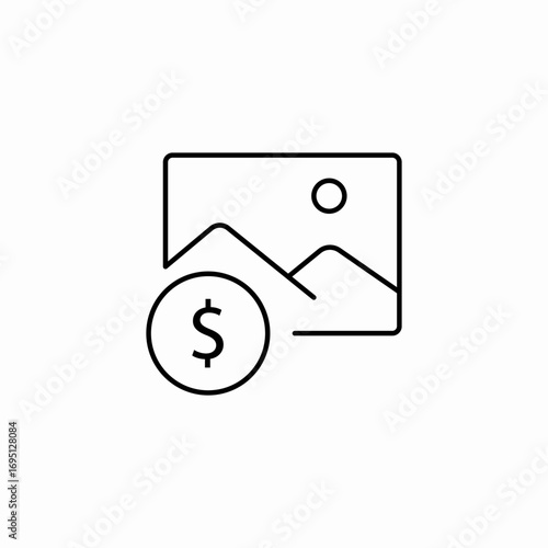 image with dollar icon sign vector