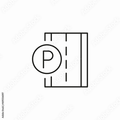 parking street icon icon sign vector