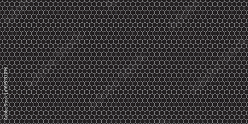 Carbon fiber background texture with a dark metallic grid pattern design