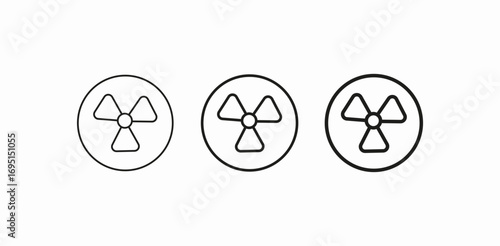 radioactive symbol icon icon sign vector
