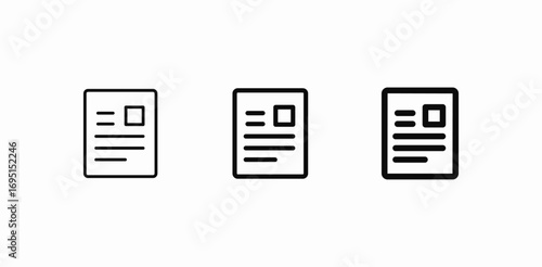 document with id icon sign vector