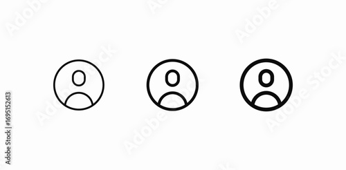 user head and shoulders icon sign vector