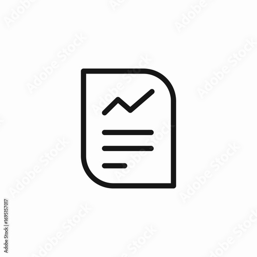 business report chart icon sign vector