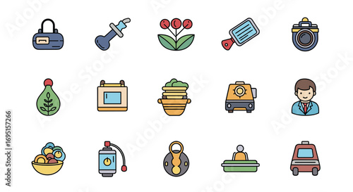 Discover a delightful collection of vibrant icons perfect for modern design projects business presentations and creative storytelling needs, Generative AI.